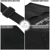 2-Pack Aprons for Women Men & Couples Black Apron with Pockets Husband and Wife
