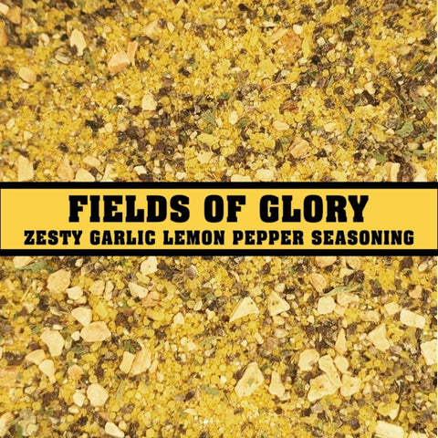 Fields of Glory - Zesty Garlic Lemon Pepper Seasoning - JB's Gourmet Spice Blends